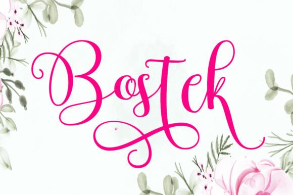 Bostek: The Script Typeface That Elevates Small Business Branding