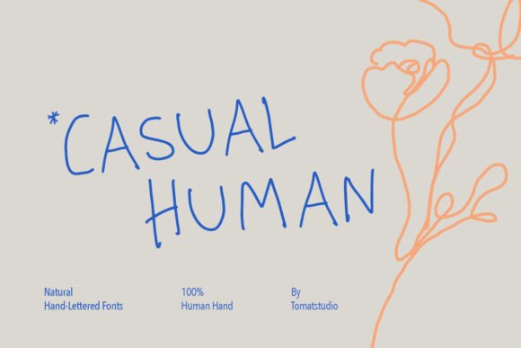 Casual Human Typeface Review for Handmade Brands