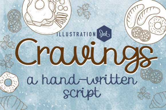 Cravings: A Handwritten Typeface for Editorial Design