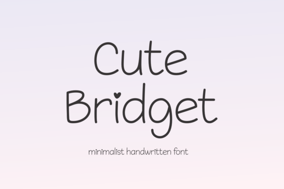 Cute Bridget: The Handwritten Font for Authentic Small Business Branding