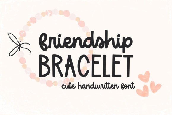 Friendship Bracelet: A Handwritten Font for Editorial Warmth