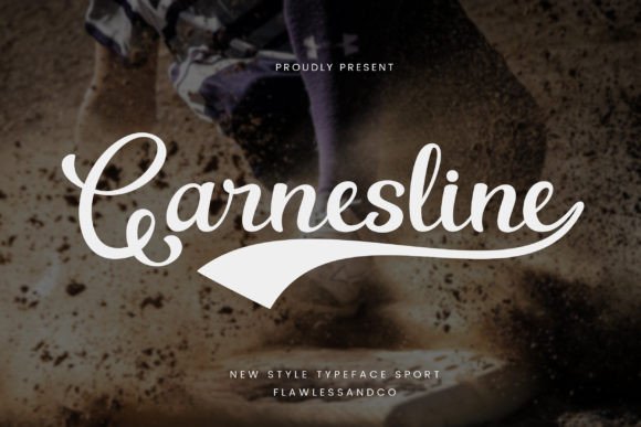 Garnesline: The Retro Script Font for Authentic Sports Branding
