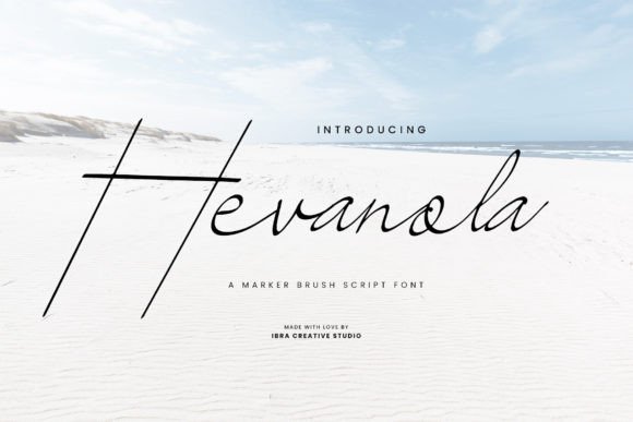 Hevanola: A Script Font for Polished Small Business Branding