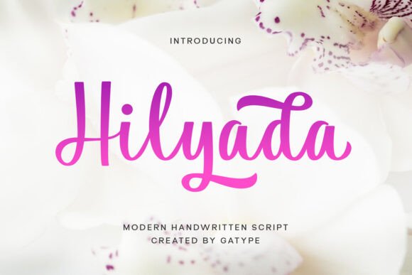 Hilyada: A Graceful Script Font for Elegant Brand Identity