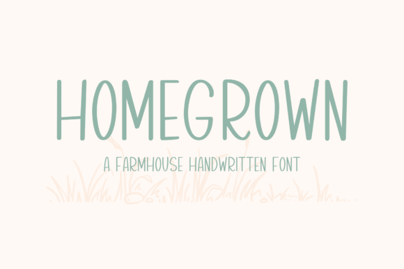 Homegrown: The Perfect Handwritten Typeface for Small Business Branding