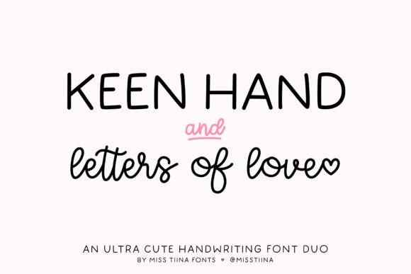 Keen Hand, Letters of Love Duo: A Premium Typeface for Modern Web Design
