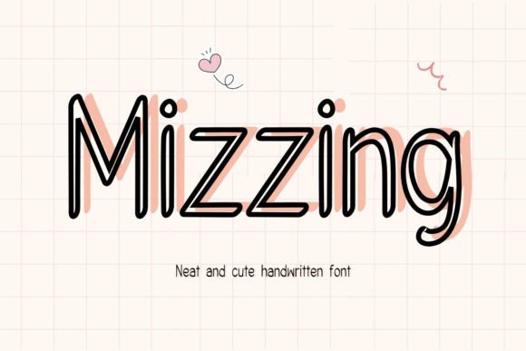 Mizzing: The Perfect Handwritten Font for Your Crafts and Shop