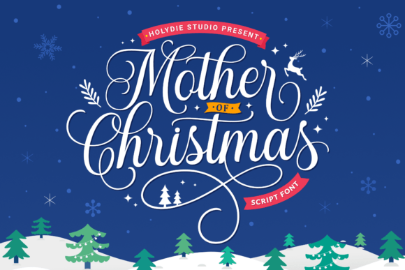 Mother of Christmas: A Timeless Script Font for Handmade Goods