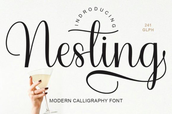 Nesting Script Font Review: Elegant Type for Brand Identity