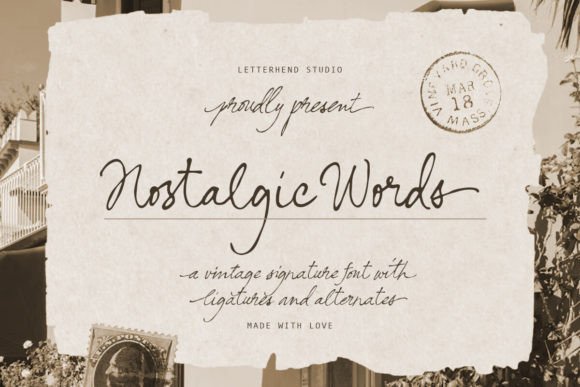 Nostalgic Words: The Perfect Script Font for Authentic Branding