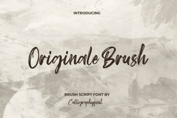 Originale Brush: A Handcrafted Typeface for Editorial Design