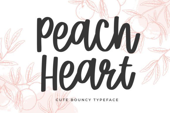 Peach Heart: The Sweet Typeface That Brings Handmade Brands to Life