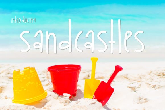Sandcastles: A Playful Script Font for Summer Editorial Design