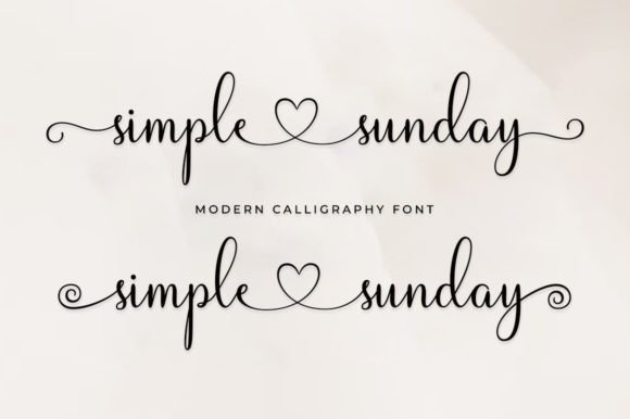Simple Sunday: The Modern Script Font for Professional Branding