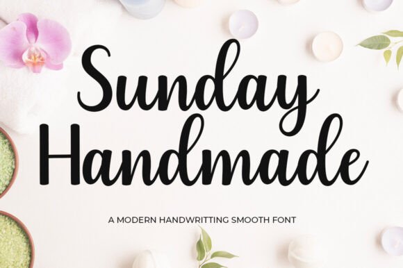 Sunday Handmade: A Graceful Script Font for Modern Brand Identity