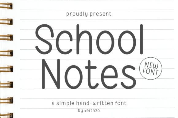 Unlock Charm with the School Notes Handwritten Typeface