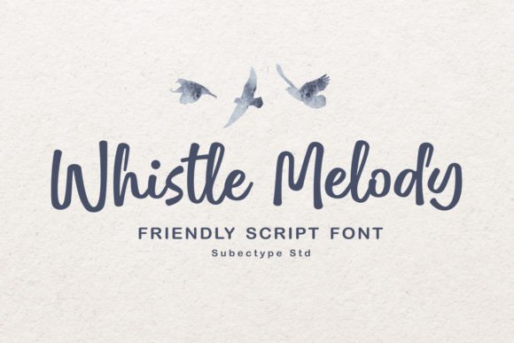 Whistle Melody: A Handwritten Typeface for Elegant Branding